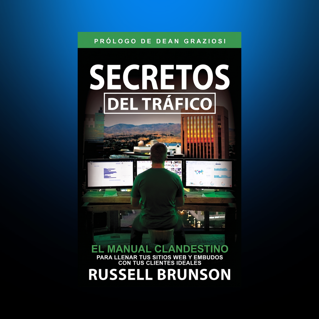 Portada de Secretos del Tráfico, de Russell Brunson